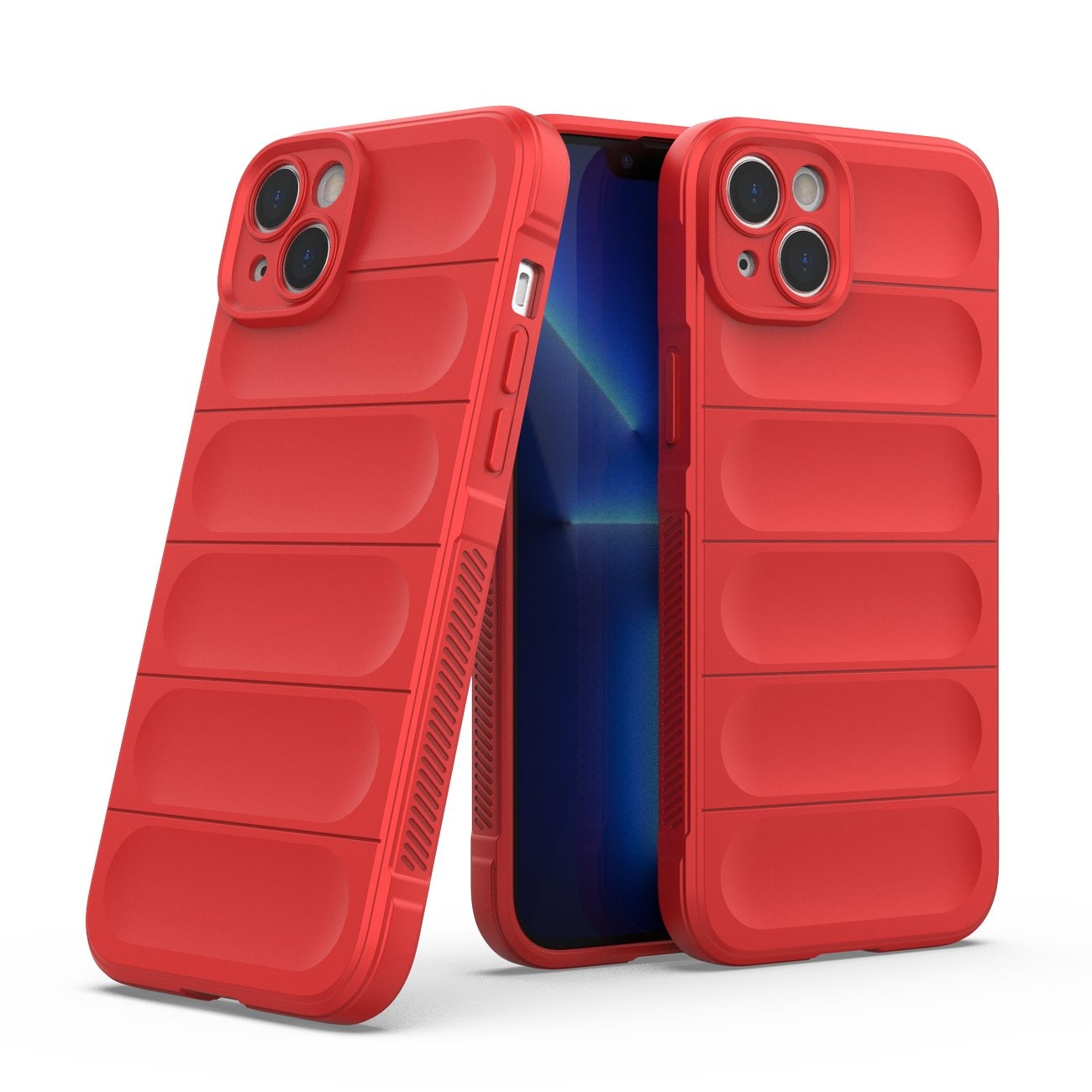 Magic Shield Case tapauksessa iPhone 14 Plus joustava panssaroitu kansi punainen
