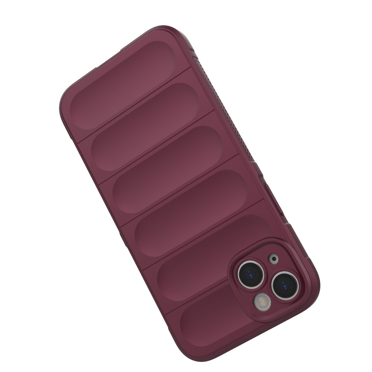 Magic Shield Kotelo tapauksessa iPhone 14 Plus elastinen panssaroitu tapauksessa viininpunainen
