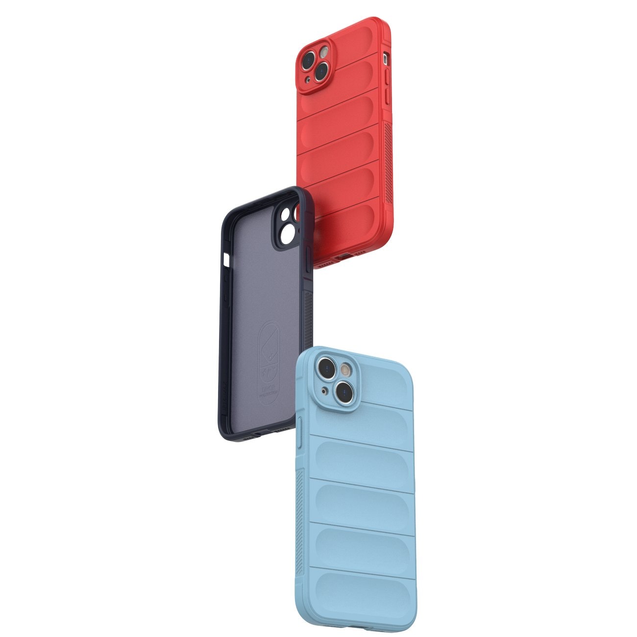 Magic Shield Kotelo tapauksessa iPhone 14 Plus joustava panssaroitu tapaus vaaleansininen