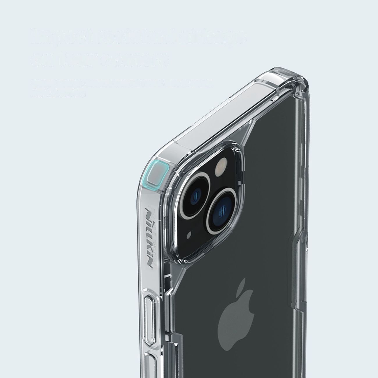 Nillkin Nature Pro iPhone 14 Plus tapauksessa, panssaroitu kansi, läpinäkyvä kansi