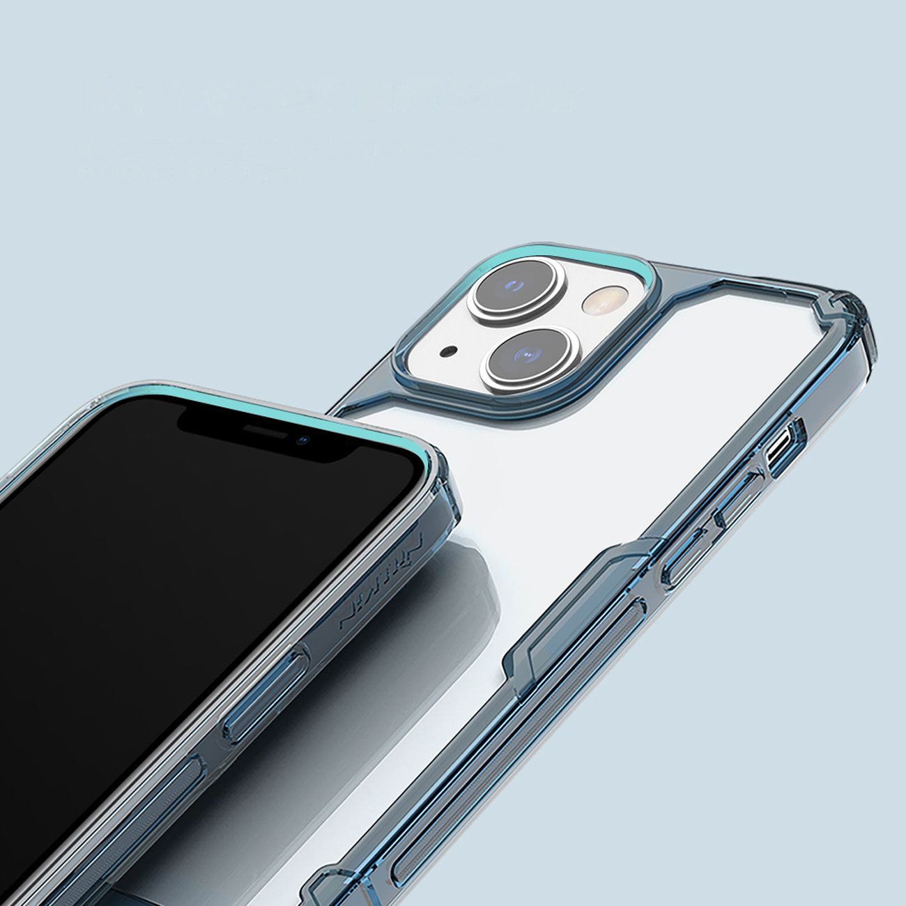 Nillkin Nature Pro iPhone 14 Plus tapauksessa, panssaroitu kansi, läpinäkyvä kansi