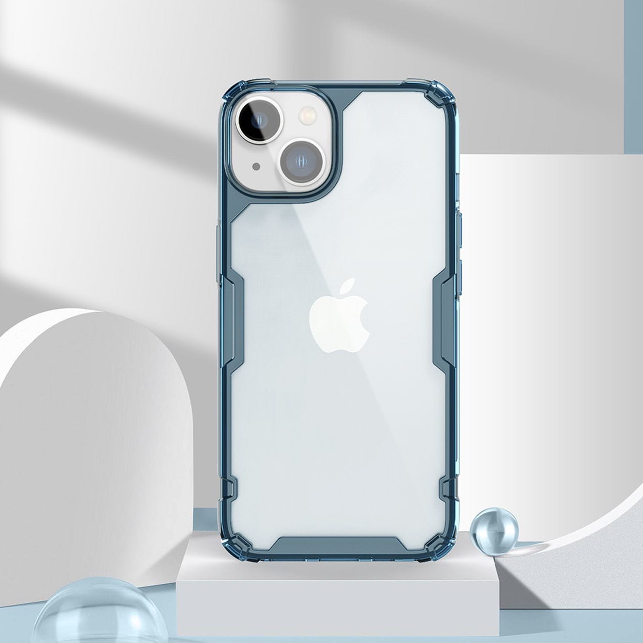 Nillkin Nature Pro iPhone 14 Plus tapauksessa, panssaroitu kansi, läpinäkyvä kansi