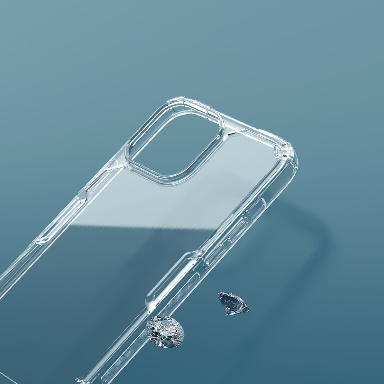 Nillkin Nature Pro iPhone 14 Plus kotelo, panssarisuojattu kansi, sininen kansi