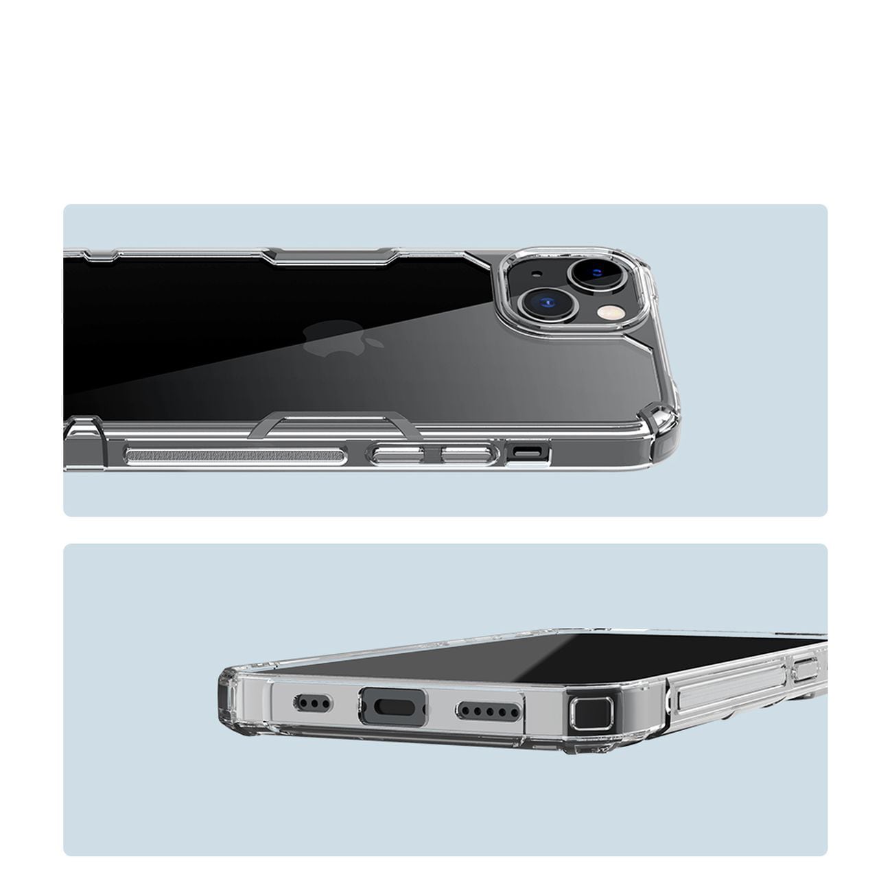 Nillkin Nature Pro iPhone 14 Plus kotelo, panssarisuojattu kansi, sininen kansi