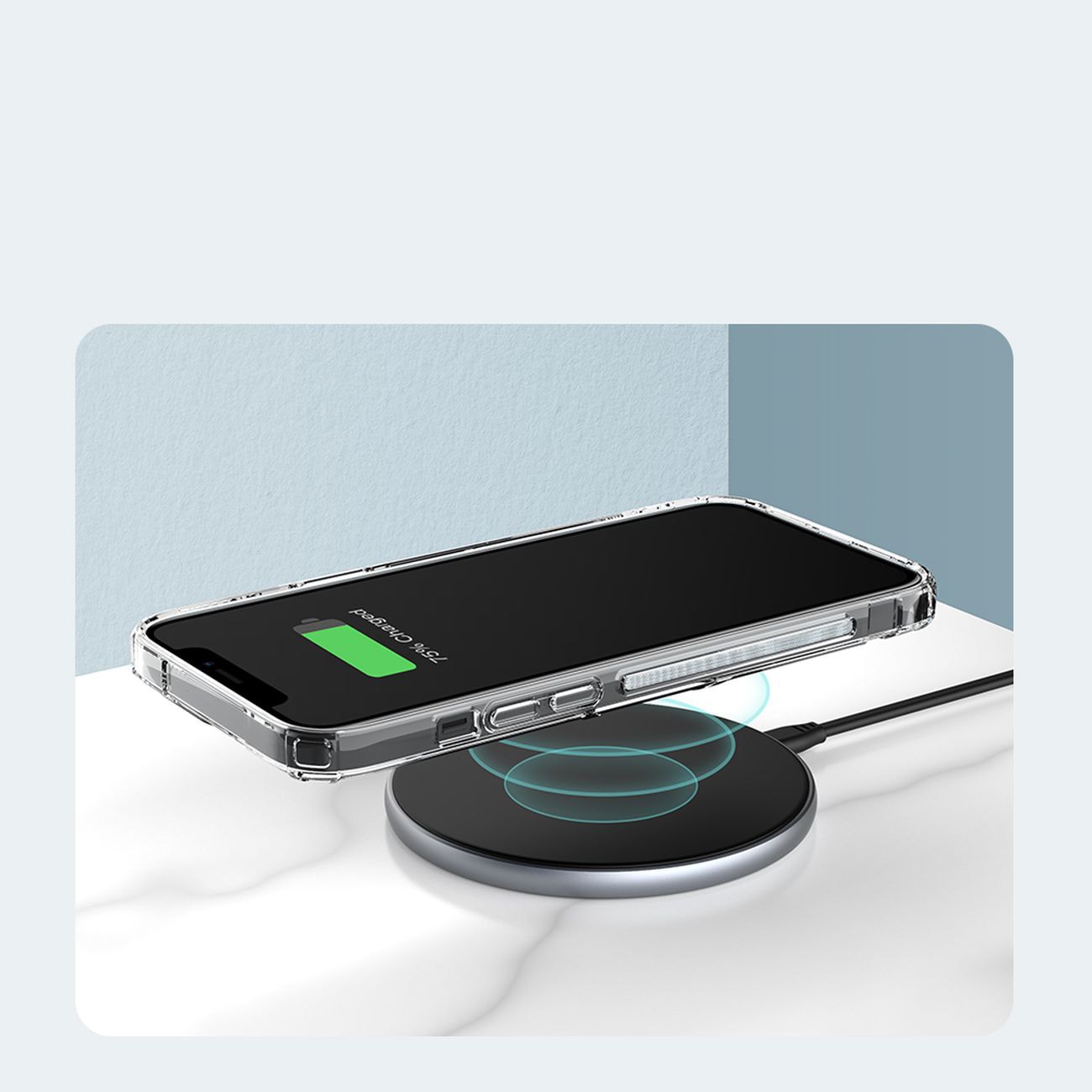 Nillkin Nature Pro iPhone 14 Plus kotelo, panssarisuojattu kansi, sininen kansi