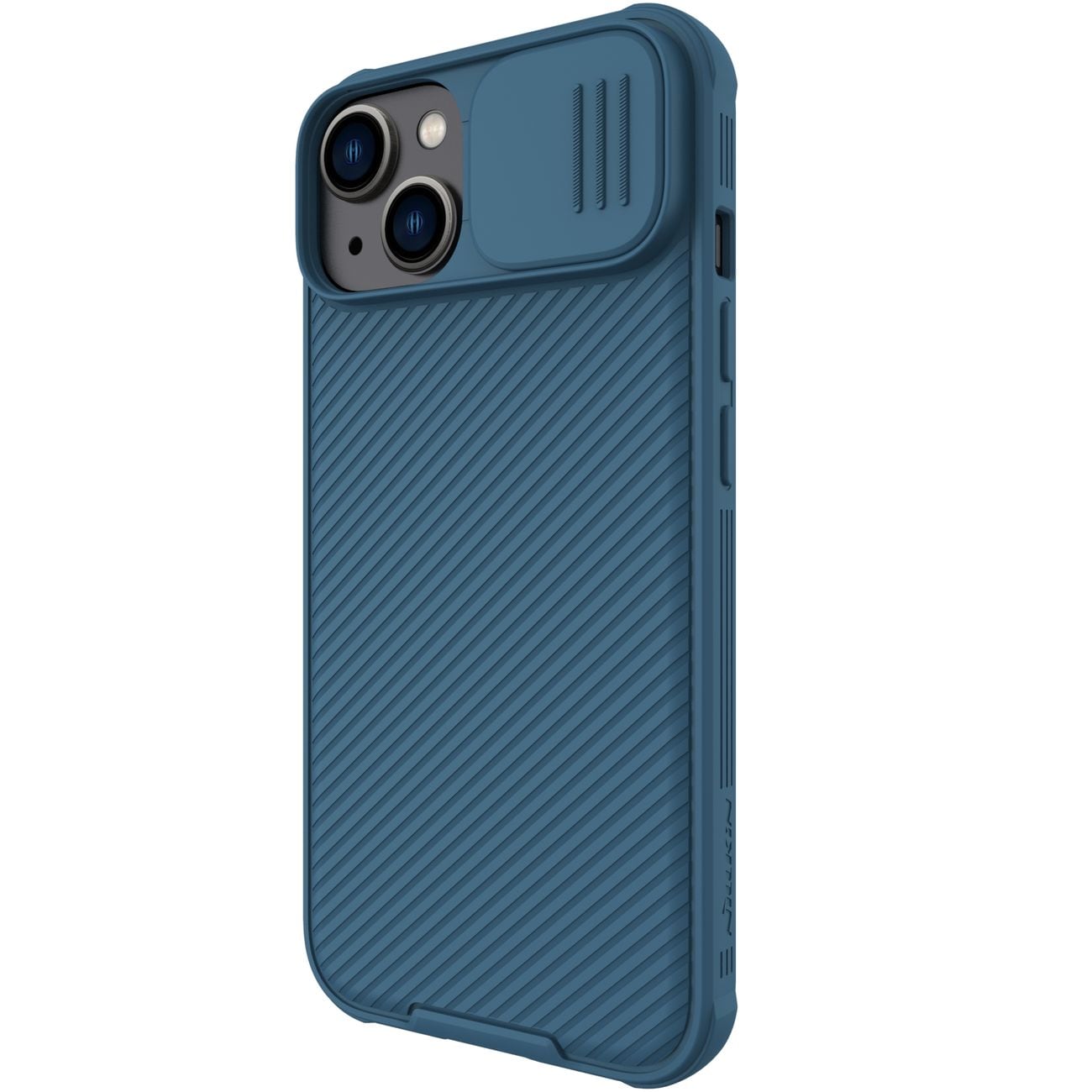 Nillkin CamShield Pro magneettinen kotelo iPhone 14 Plus kansi kameran suojus sininen (MagSafe)