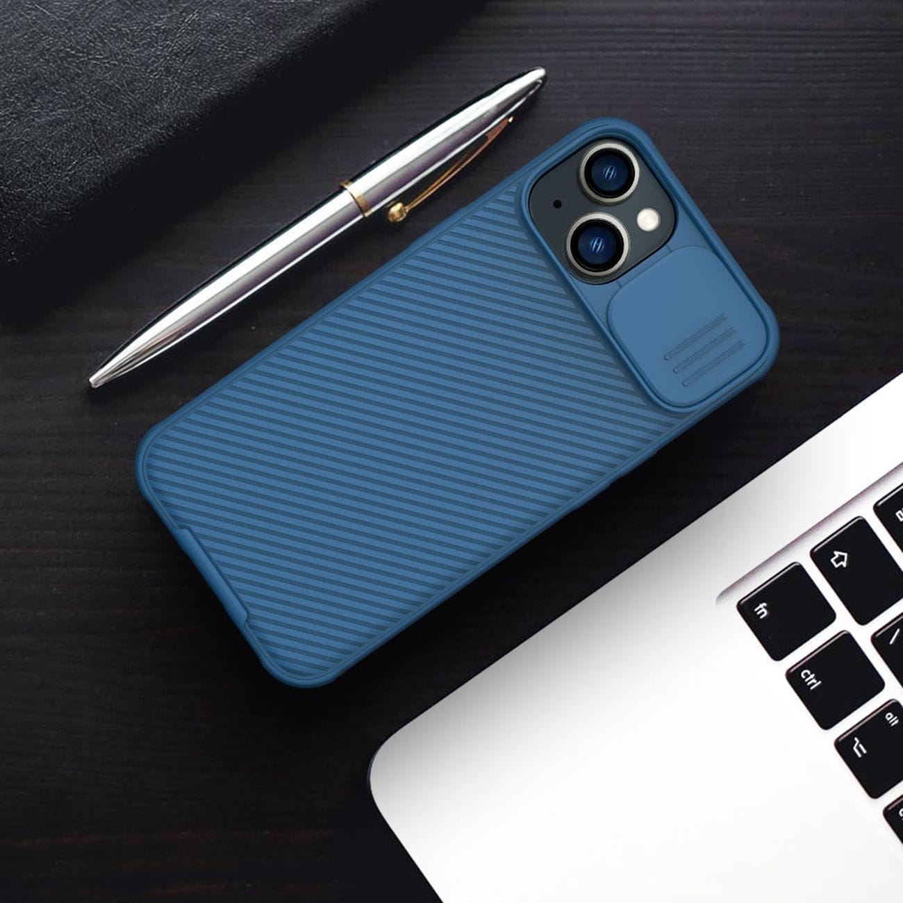 Nillkin CamShield Pro Case iPhone 14 Plus Armor Cover Camera Protector Musta