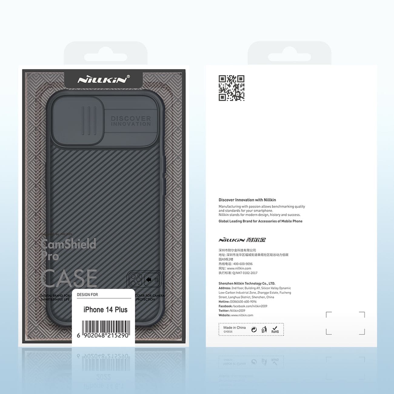 Nillkin CamShield Pro Case iPhone 14 Plus Armor Cover Camera Protector Musta