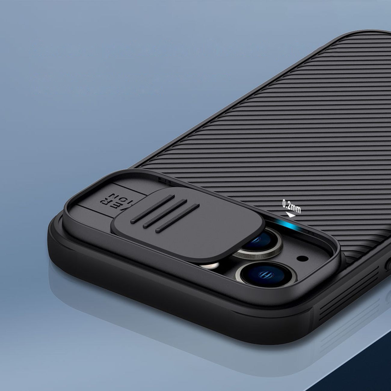 Nillkin CamShield Pro Case iPhone 14 Plus Armor Cover Camera Protector Musta