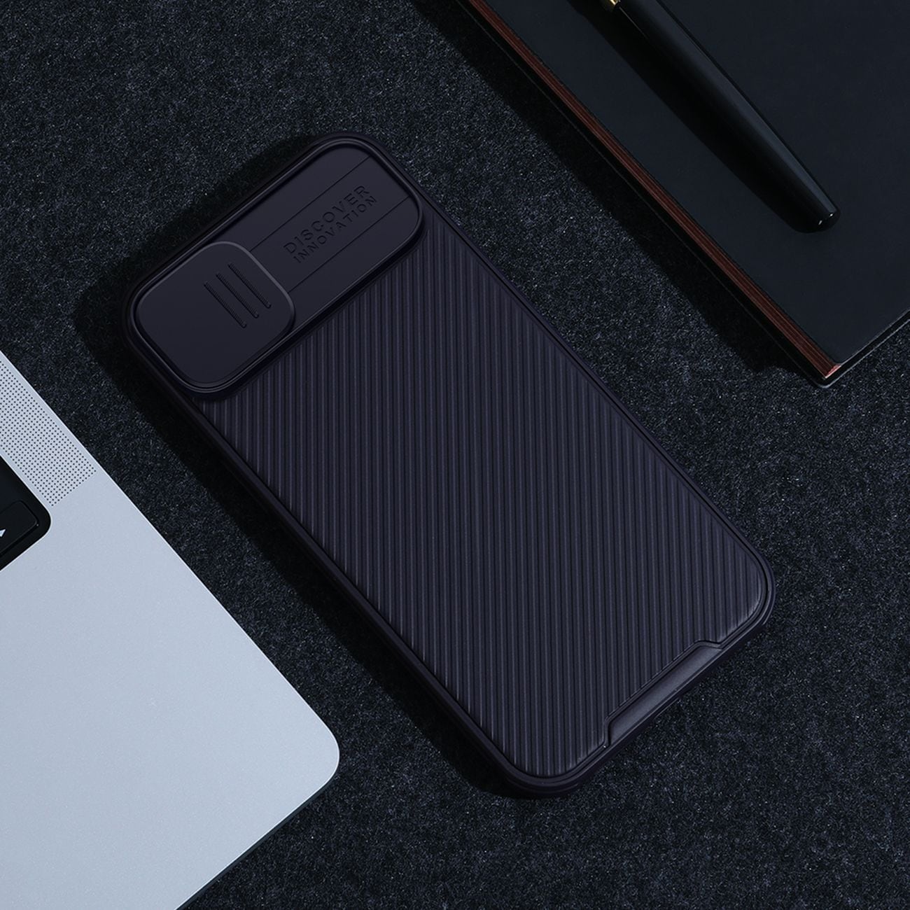 Nillkin CamShield Pro Case iPhone 14 Plus panssaroitu kansi kameran suojus vihreä