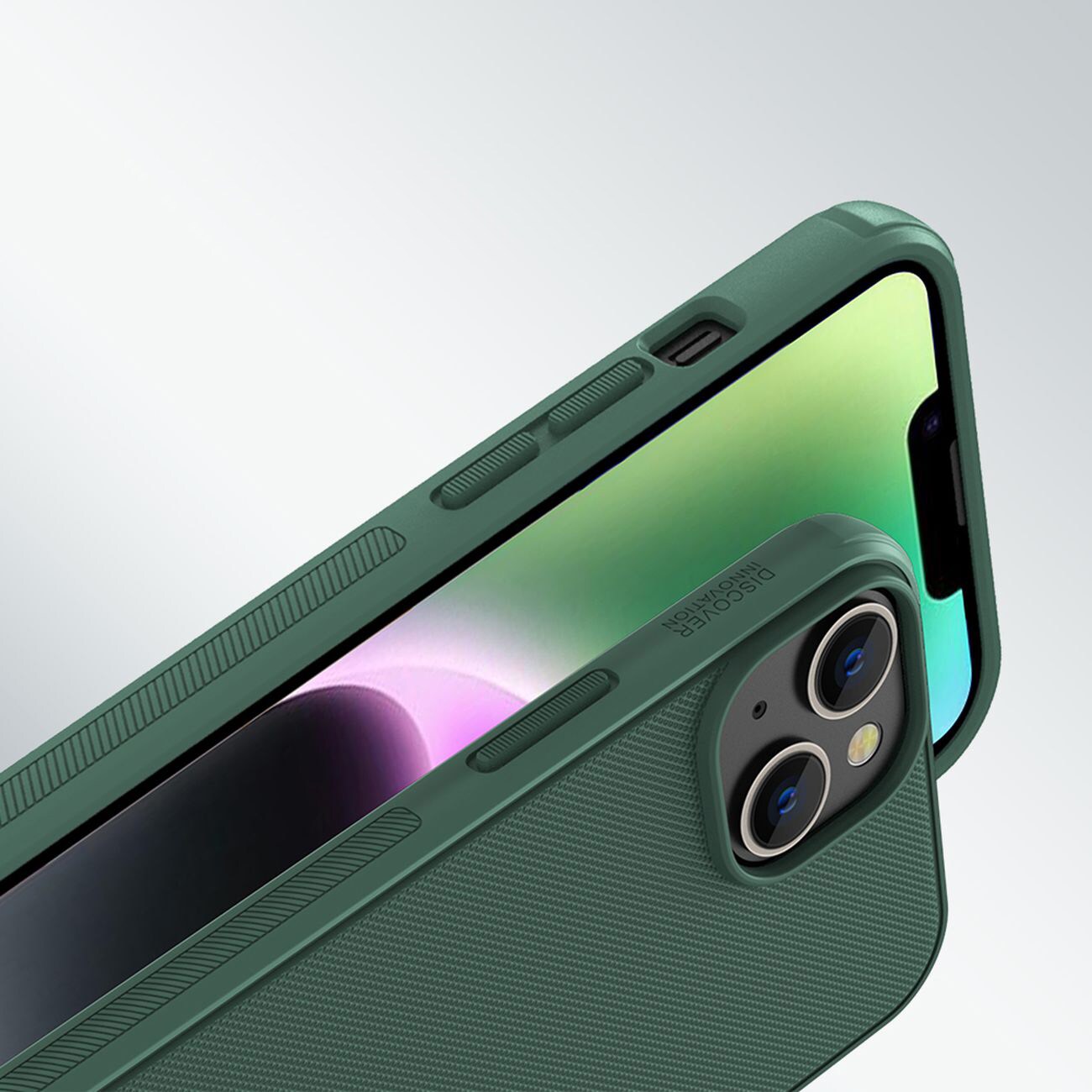 Nillkin Super Frosted Shield Pro tapauksessa iPhone 14 Plus takakansi vihreä