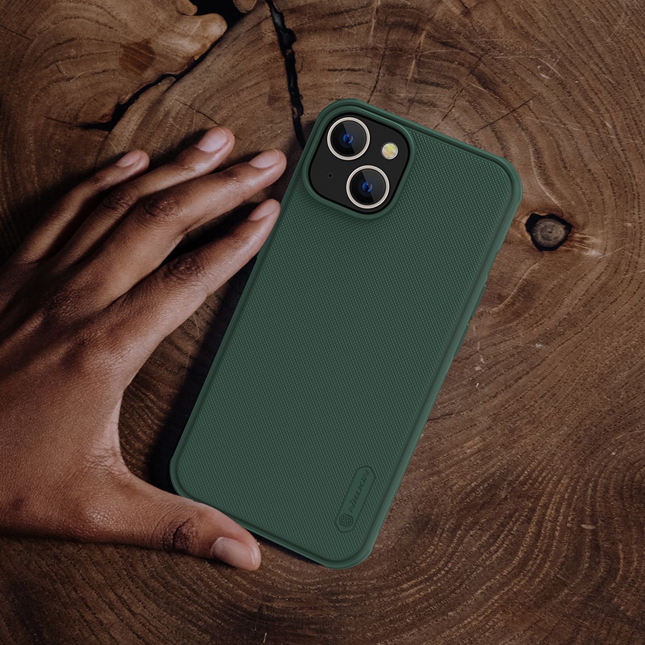 Nillkin Super Frosted Shield Pro tapauksessa iPhone 14 Plus takakansi vihreä