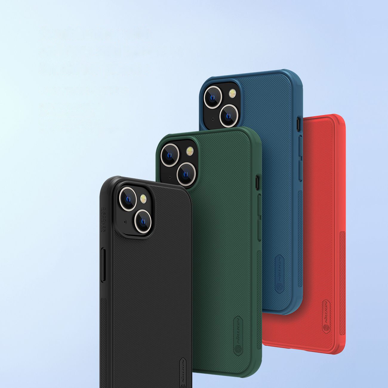 Nillkin Super Frosted Shield Pro tapauksessa iPhone 14 Plus takakansi vihreä