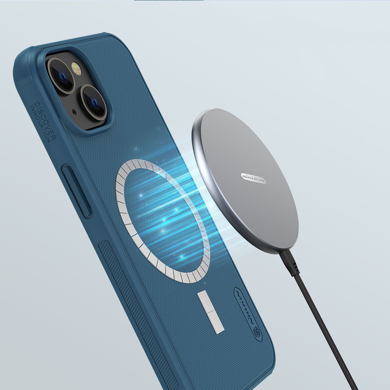 Nillkin Super Frosted Shield Pro Magneettinen kotelo iPhone 14 Plus MagSafe magneettinen musta
