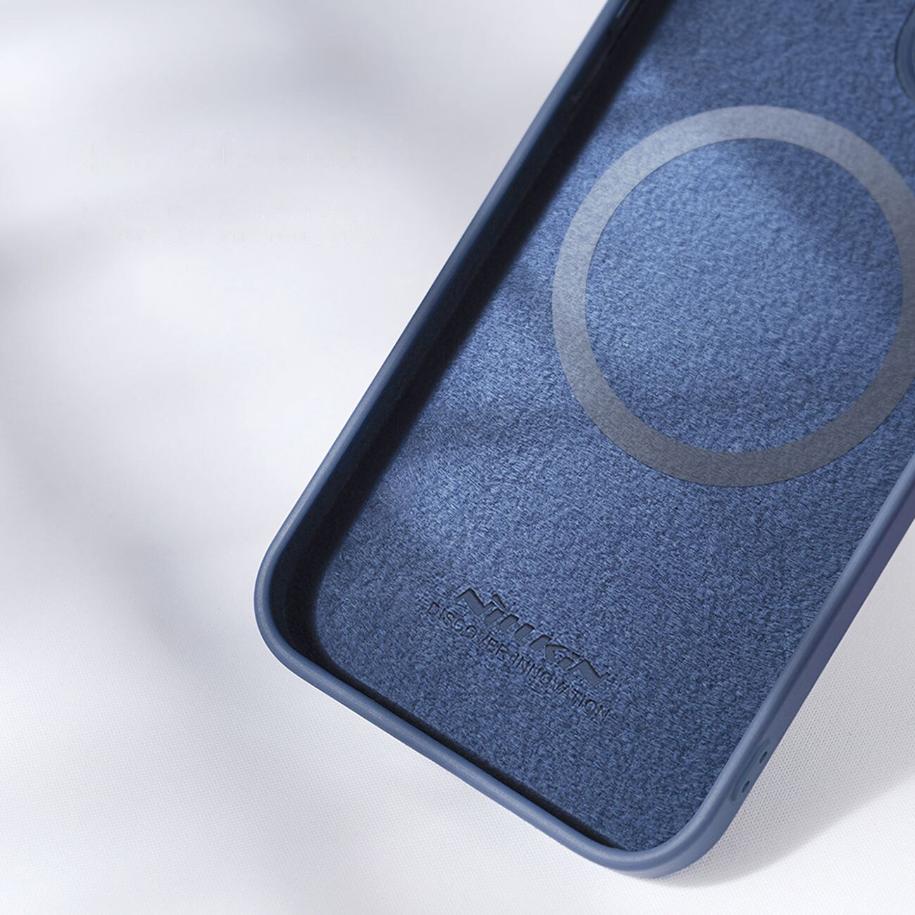 Nillkin CamShield MagSafe Silikoni Case iPhone 14 Plus, Kameran suojus, Sininen