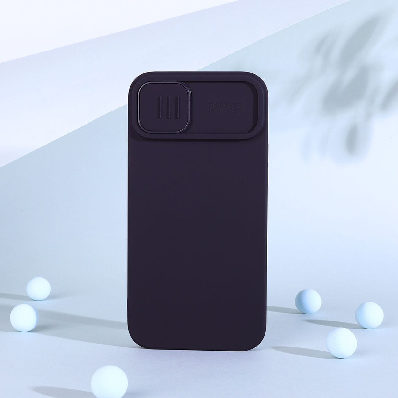 Nillkin CamShield MagSafe Silikoni Case iPhone 14 Plus, Kameran suojus, Sininen