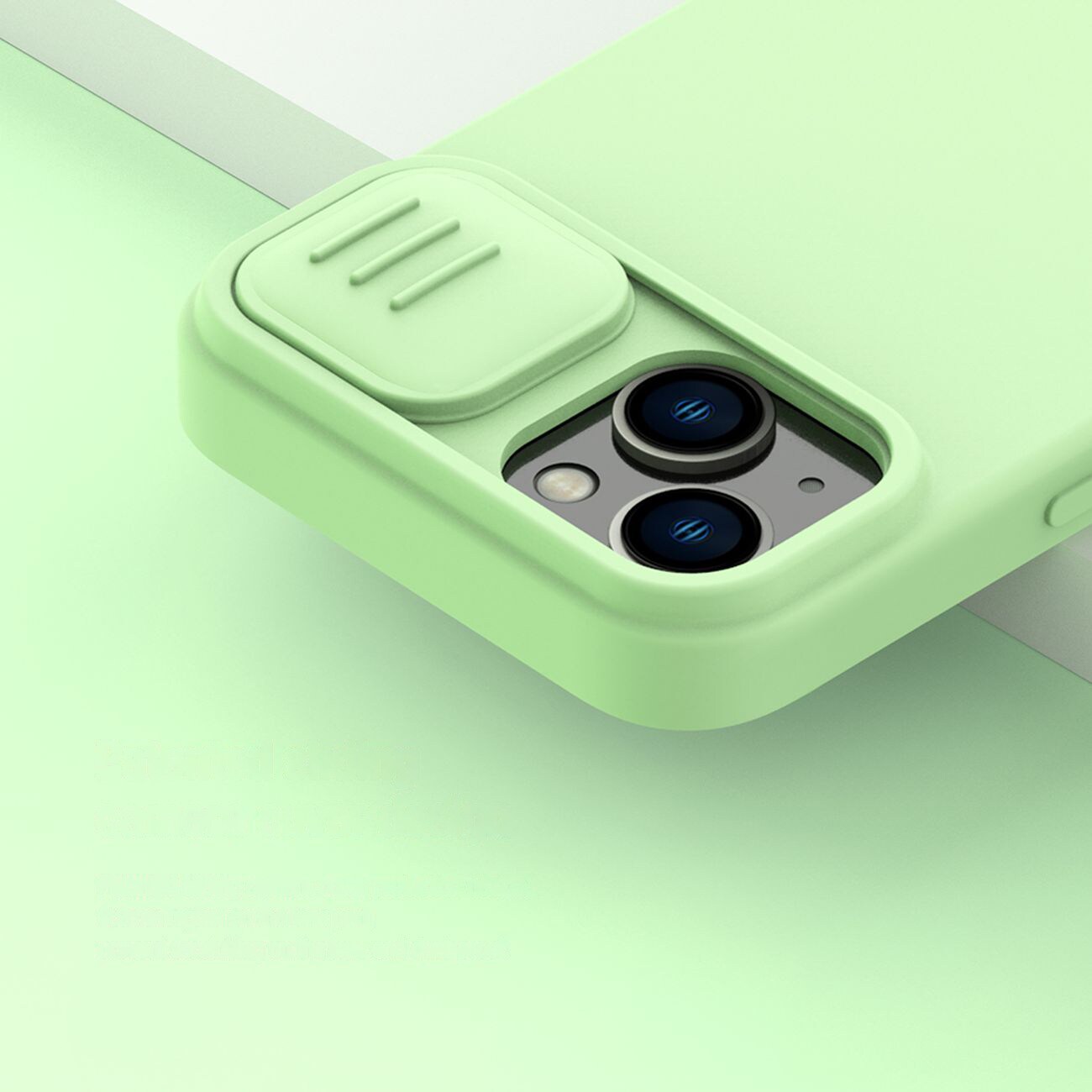 Nillkin CamShield MagSafe Silikoni Case iPhone 14 Plus, Kameran suojus, Sininen