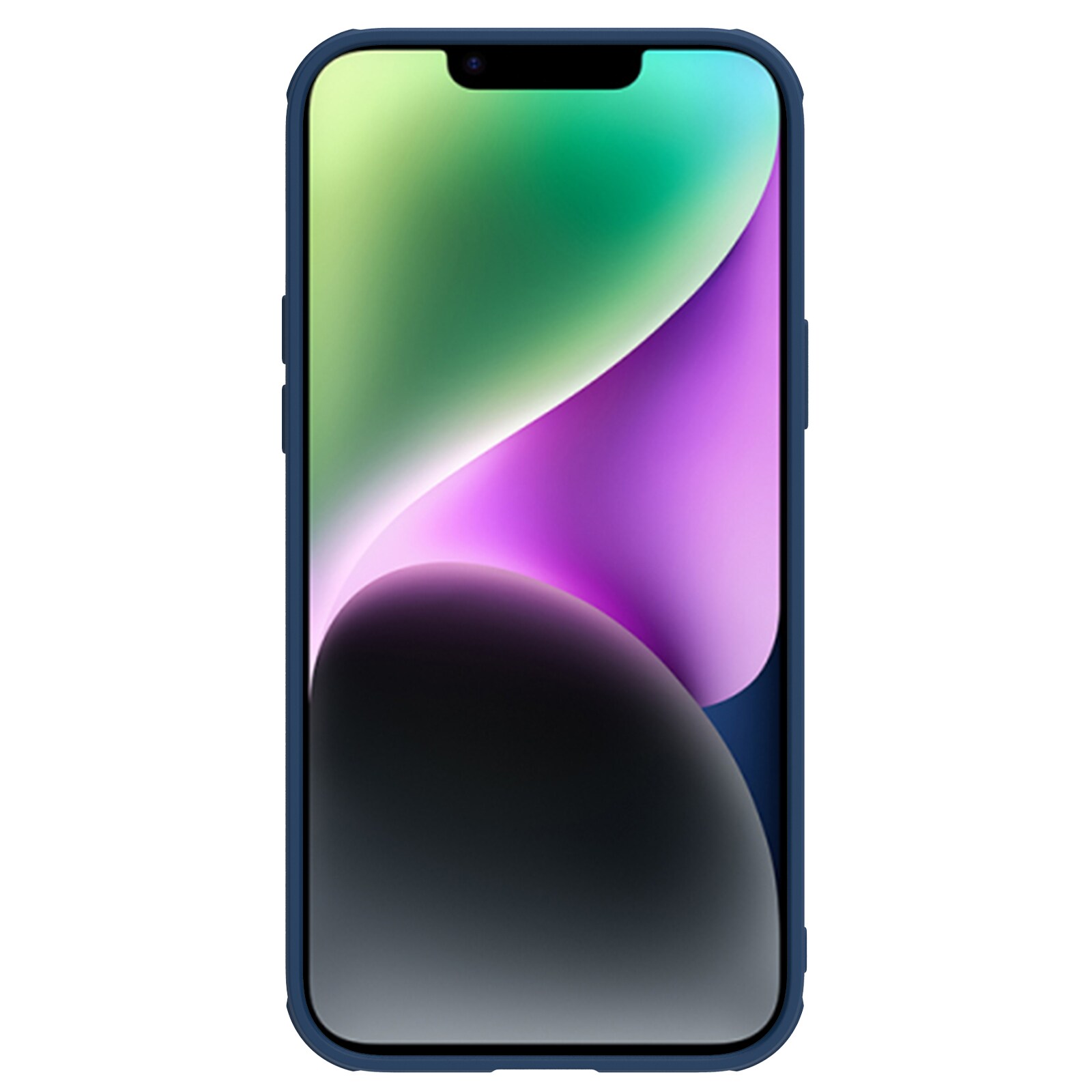 Nillkin CamShield Nahka S Case iPhone 14 Plus kotelo kameran suojus sininen