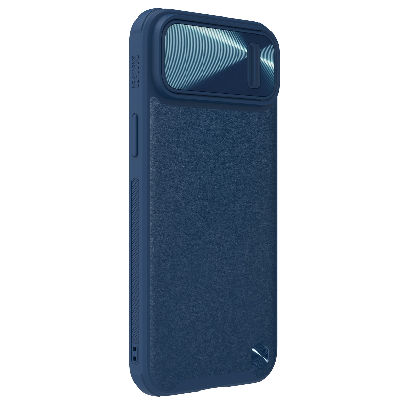 Nillkin CamShield Nahka S Case iPhone 14 Plus kotelo kameran suojus sininen