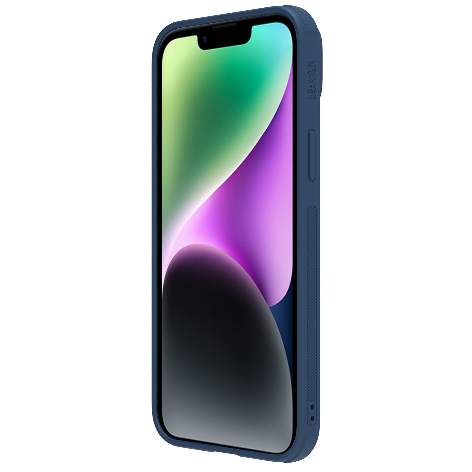 Nillkin CamShield Nahka S Case iPhone 14 Plus kotelo kameran suojus sininen