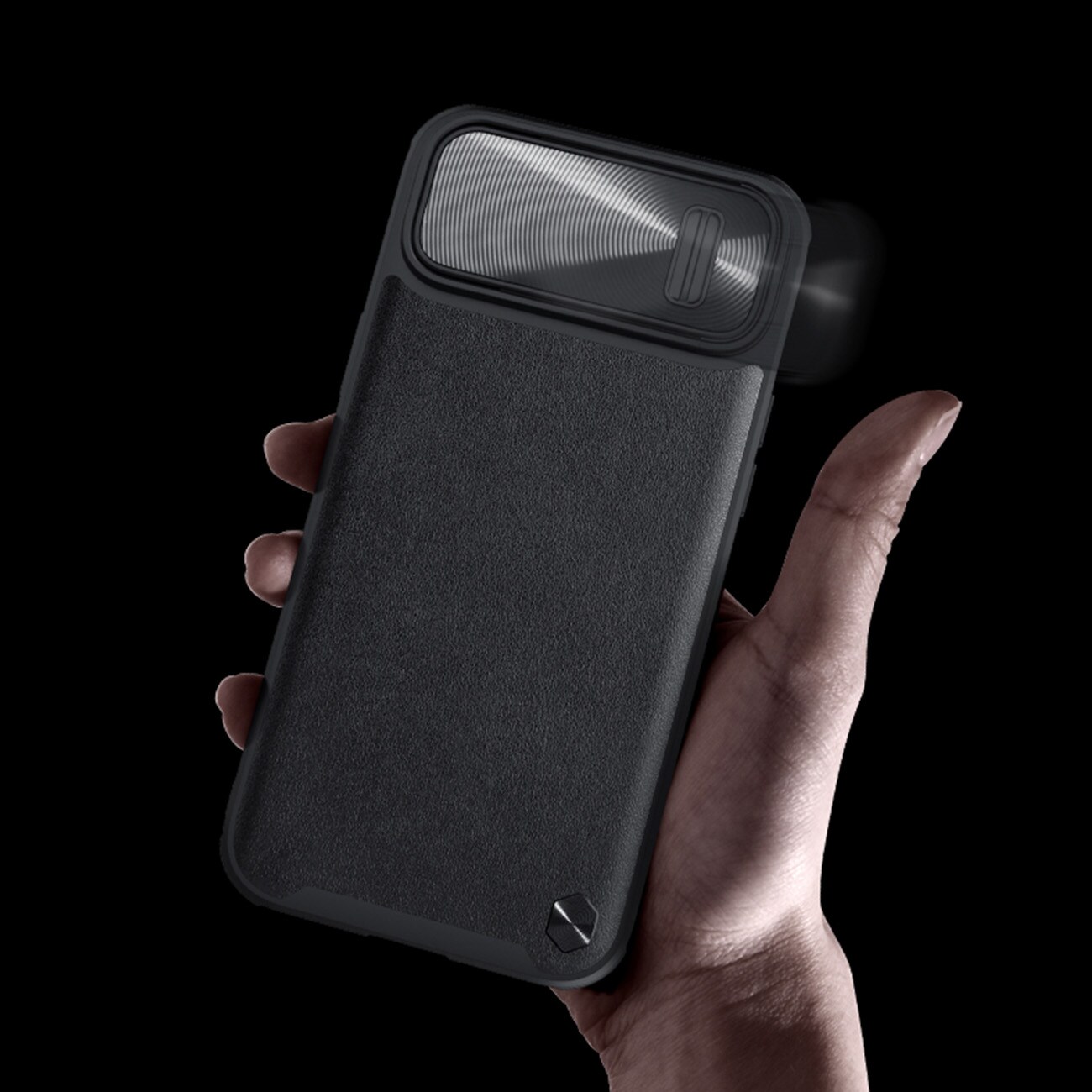 Nillkin CamShield Nahka S Case iPhone 14 Plus kotelo kansi kameran kansi vihreä