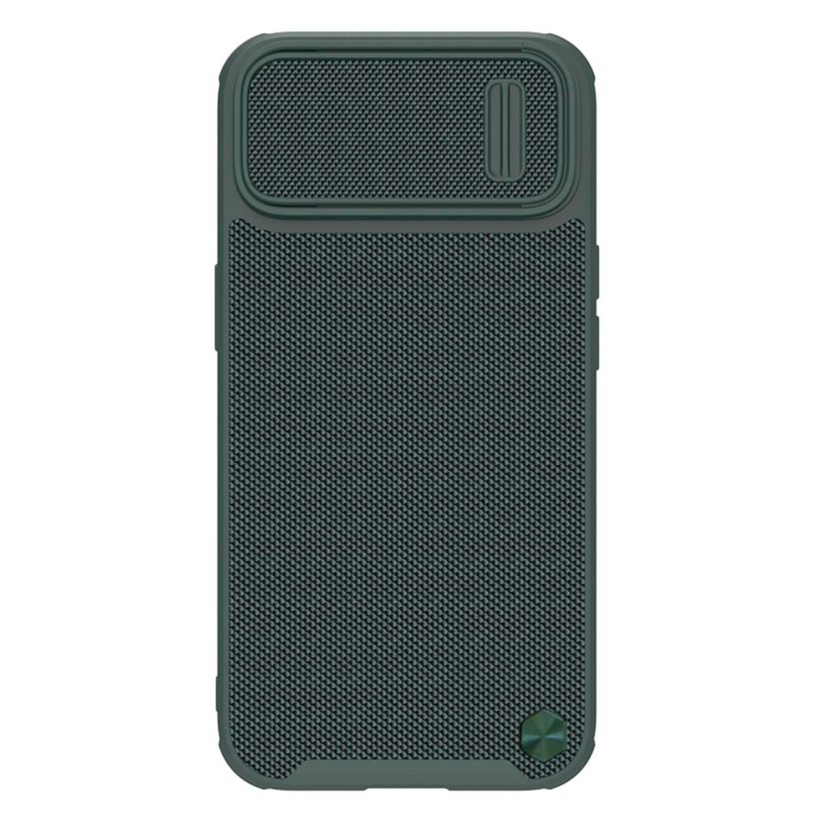 Nillkin Textured S Case iPhone 14 Pro Max panssaroitu suojus kameran suojus tummanvihreä