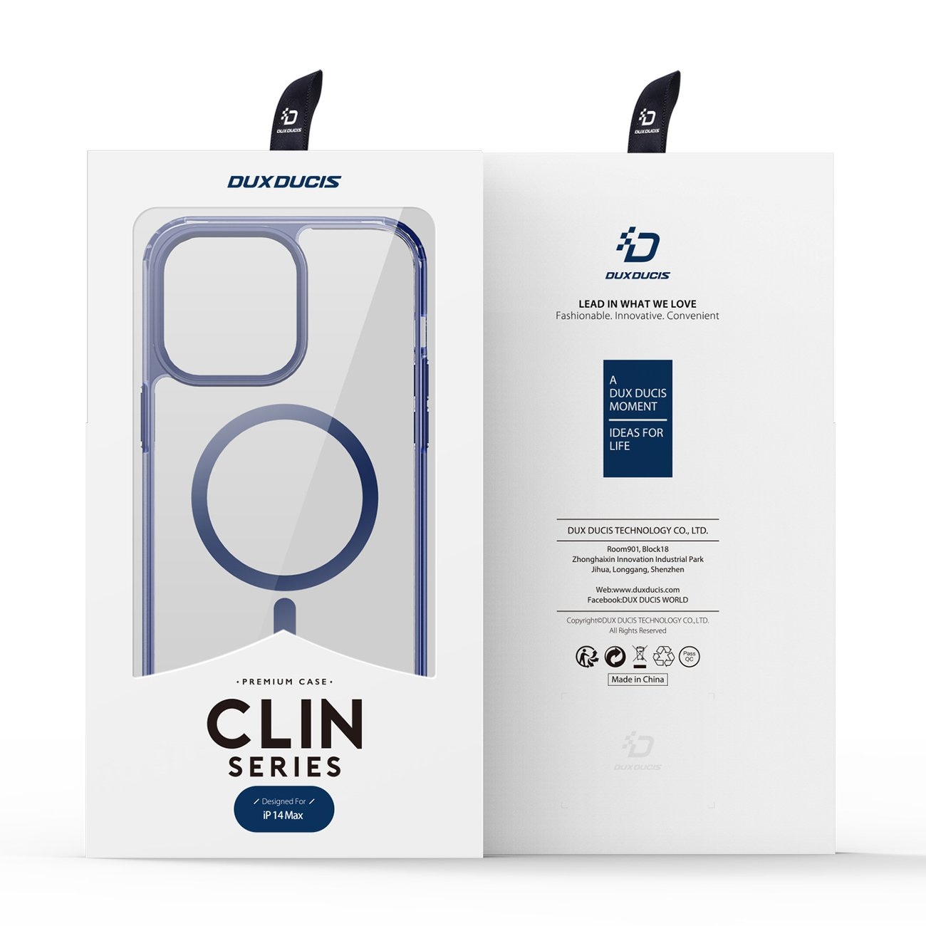 Dux Ducis Clin2 tapauksessa iPhone 14 Plus magneettinen MagSafe kansi sininen