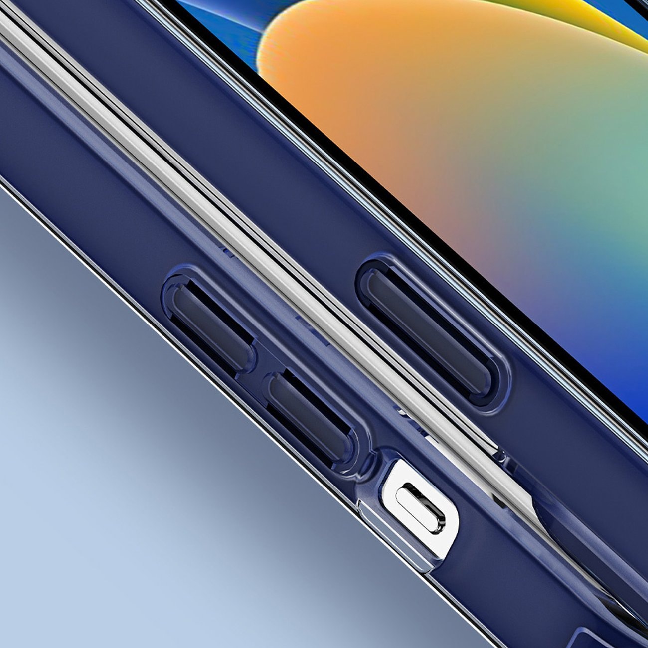 Dux Ducis Clin2 tapauksessa iPhone 14 Plus magneettinen MagSafe kansi sininen