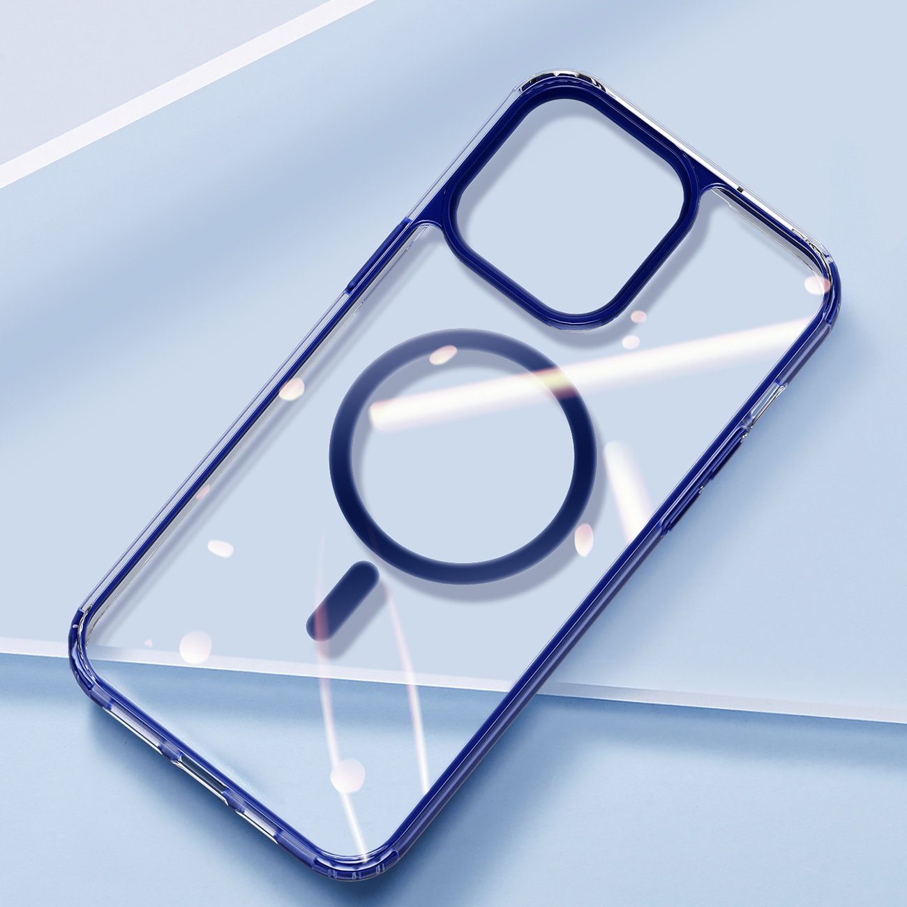 Dux Ducis Clin2 tapauksessa iPhone 14 Plus magneettinen MagSafe kansi sininen