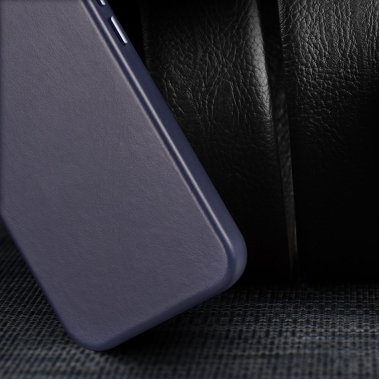 Dux Ducis Napoli tapauksessa iPhone 14 Plus magneettinen nahka tapauksessa MagSafe sininen