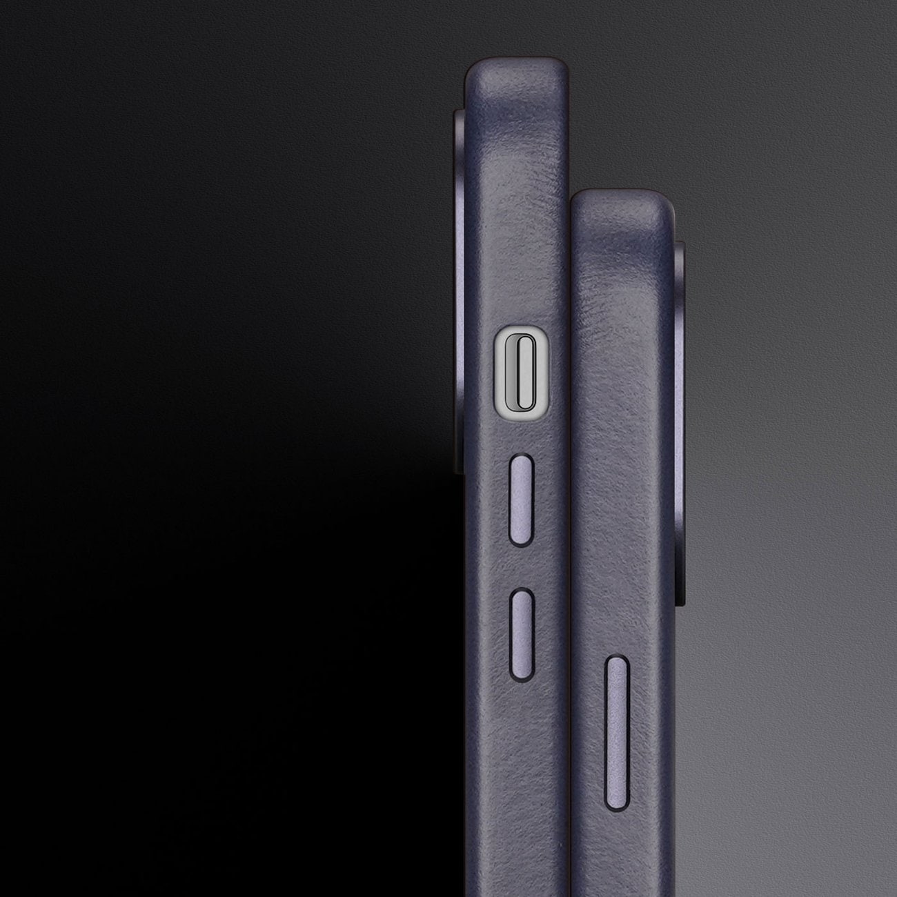 Dux Ducis Napoli tapauksessa iPhone 14 Plus magneettinen nahka tapauksessa MagSafe sininen