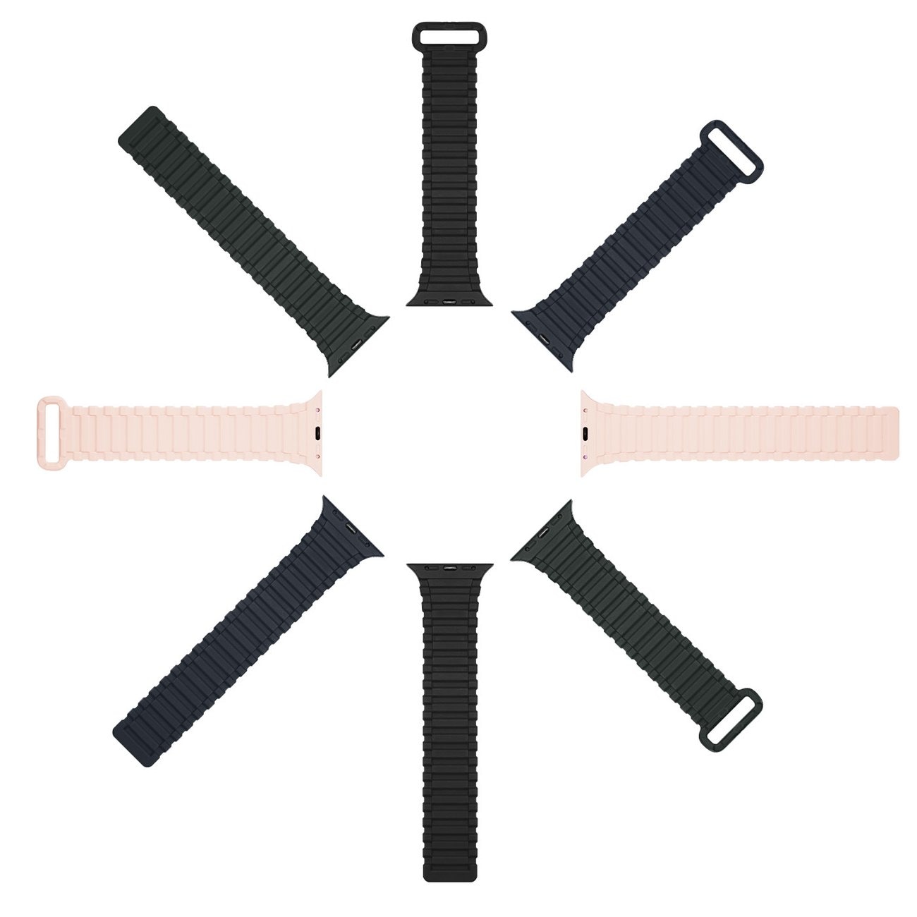 Dux Ducis Armor Apple Watch SE hihna, 1-9 (41, 40, 38 mm) silikoni magneettinauha, sininen