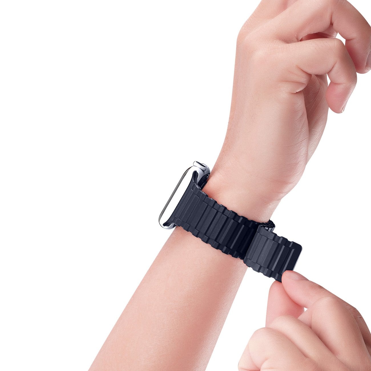 Dux Ducis Armor Apple Watch SE hihna, 1-9 (41, 40, 38 mm) silikoni magneettinauha, sininen