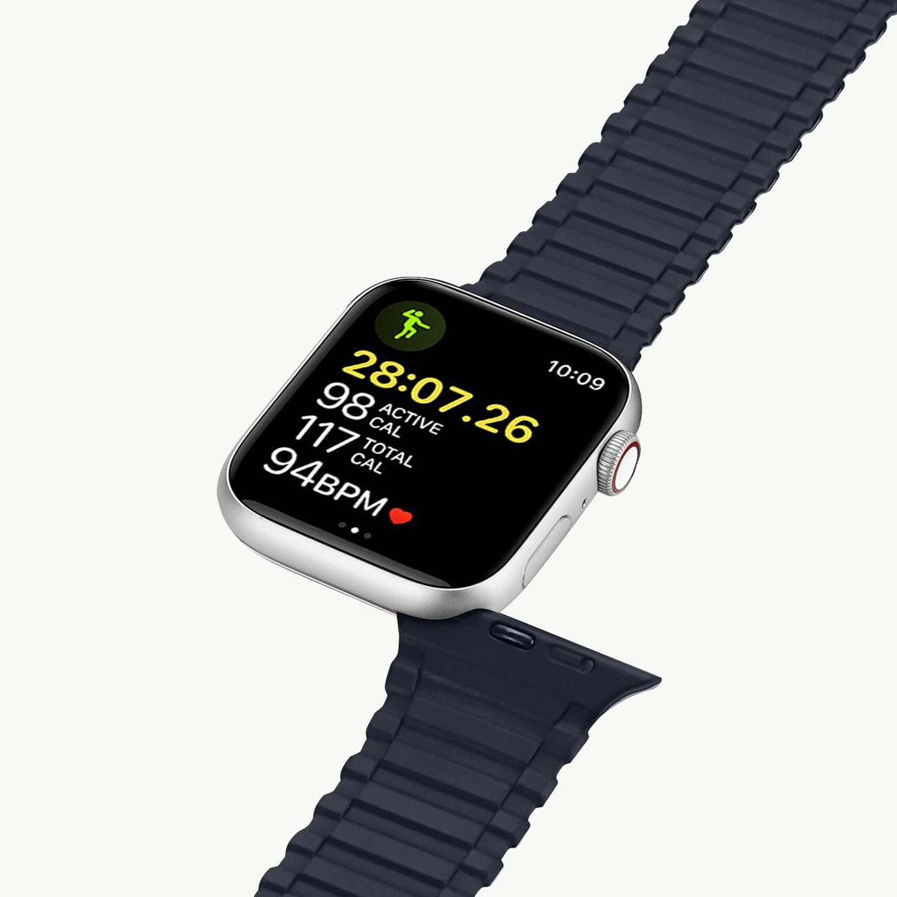 Dux Ducis Armor Apple Watch SE hihna, 1-9 (41, 40, 38 mm) silikoni magneettinauha, sininen