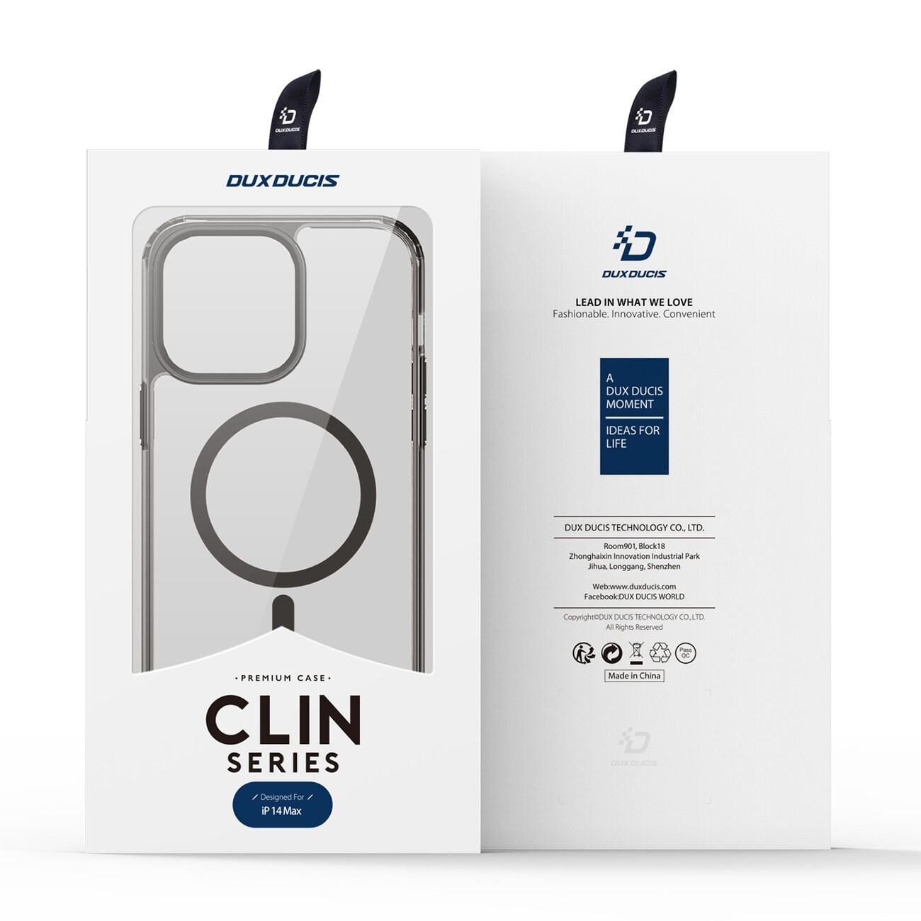 Dux Ducis Clin2 tapauksessa iPhone 14 Plus magneettinen kansi MagSafe harmaa