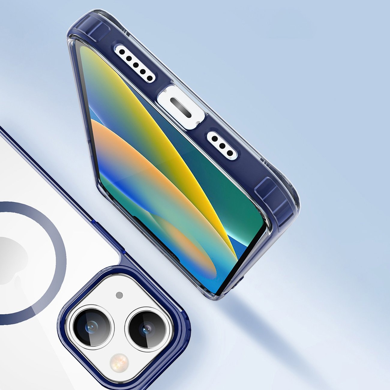 Dux Ducis Clin2 tapauksessa iPhone 14 Plus magneettinen kansi MagSafe harmaa