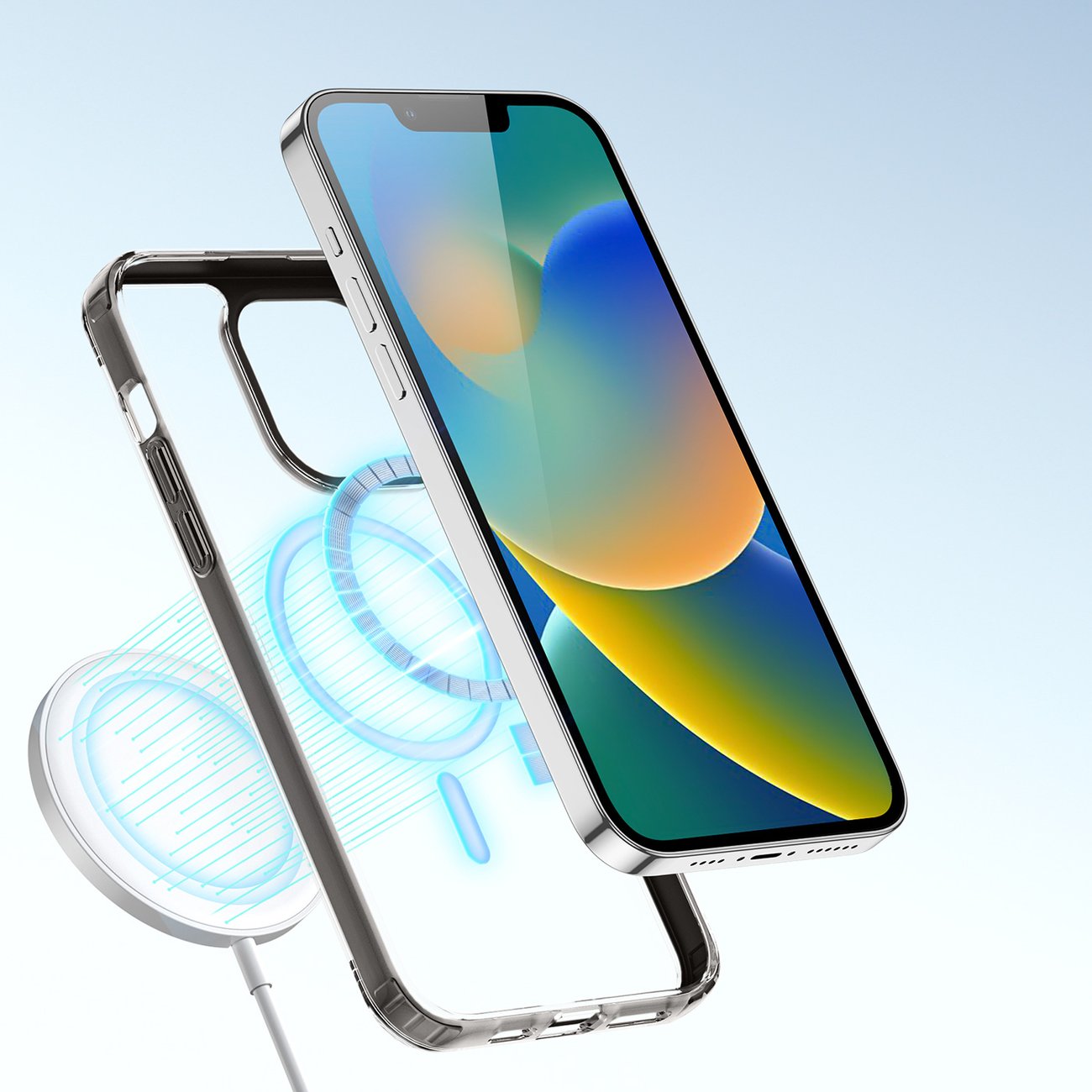 Dux Ducis Clin2 tapauksessa iPhone 14 Plus magneettinen kansi MagSafe harmaa