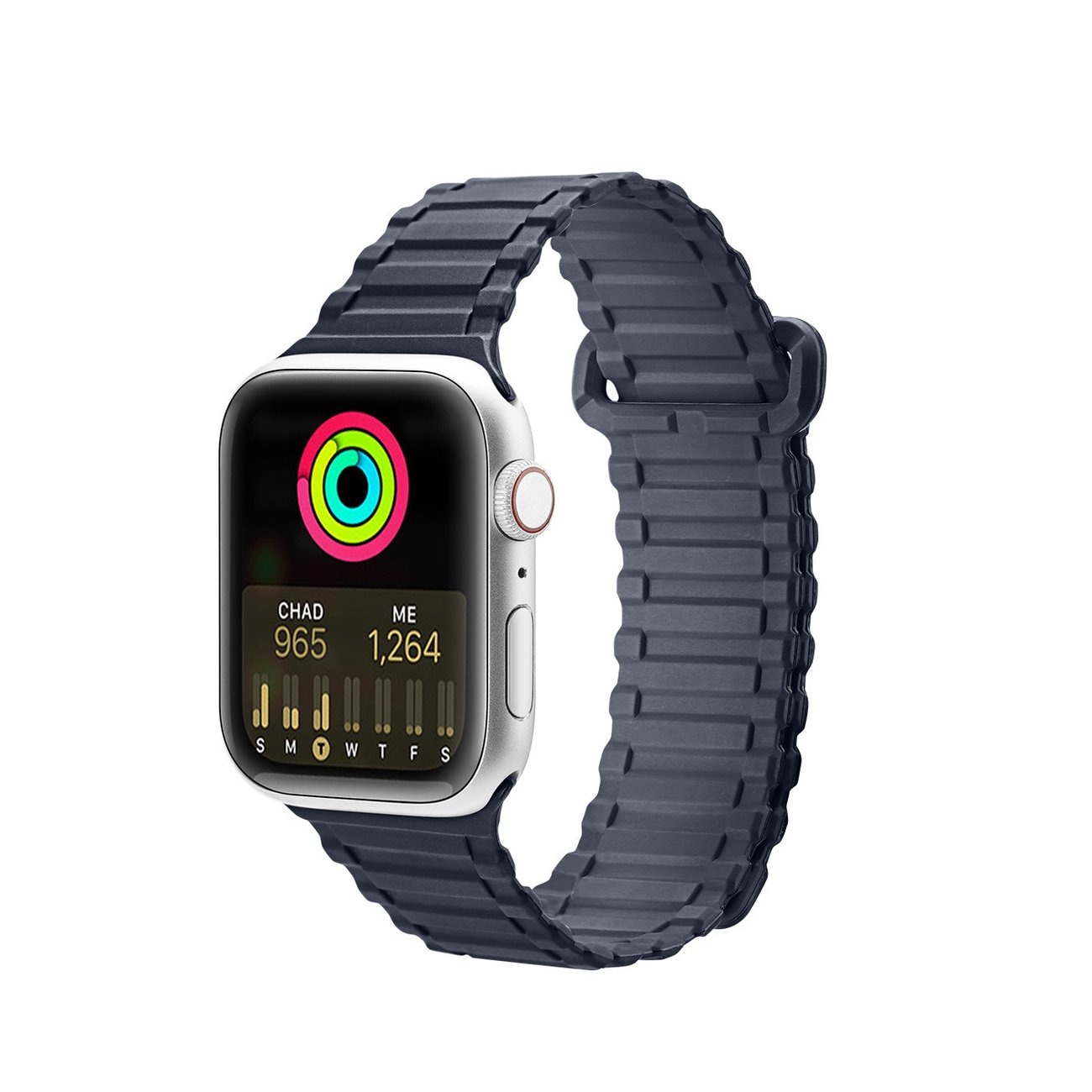 Dux Ducis Armor hihna sininen, Apple Watch Ultra, SE, 9-1 (49-42 mm), silikoni magneettinauha
