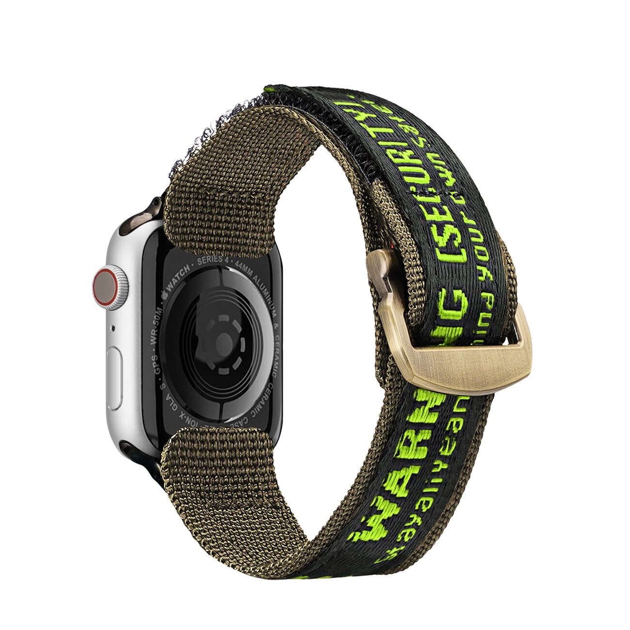 Dux Ducis hihna (ulkoiluversio) Apple Watch Ultra, SE, 9-1 (49-42 mm) Nylon rannekoru musta/vihreä