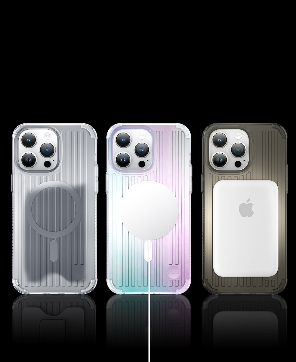 Kingxbar PQY Go Out -sarjan magneettinen kotelo iPhone 14 Plus MagSafe musta
