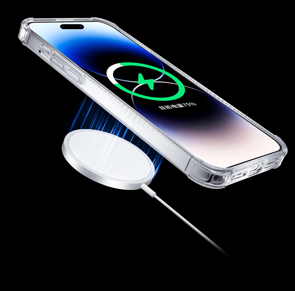 Kingxbar PQY Go Out -sarjan magneettinen kotelo iPhone 14 Plus MagSafe musta