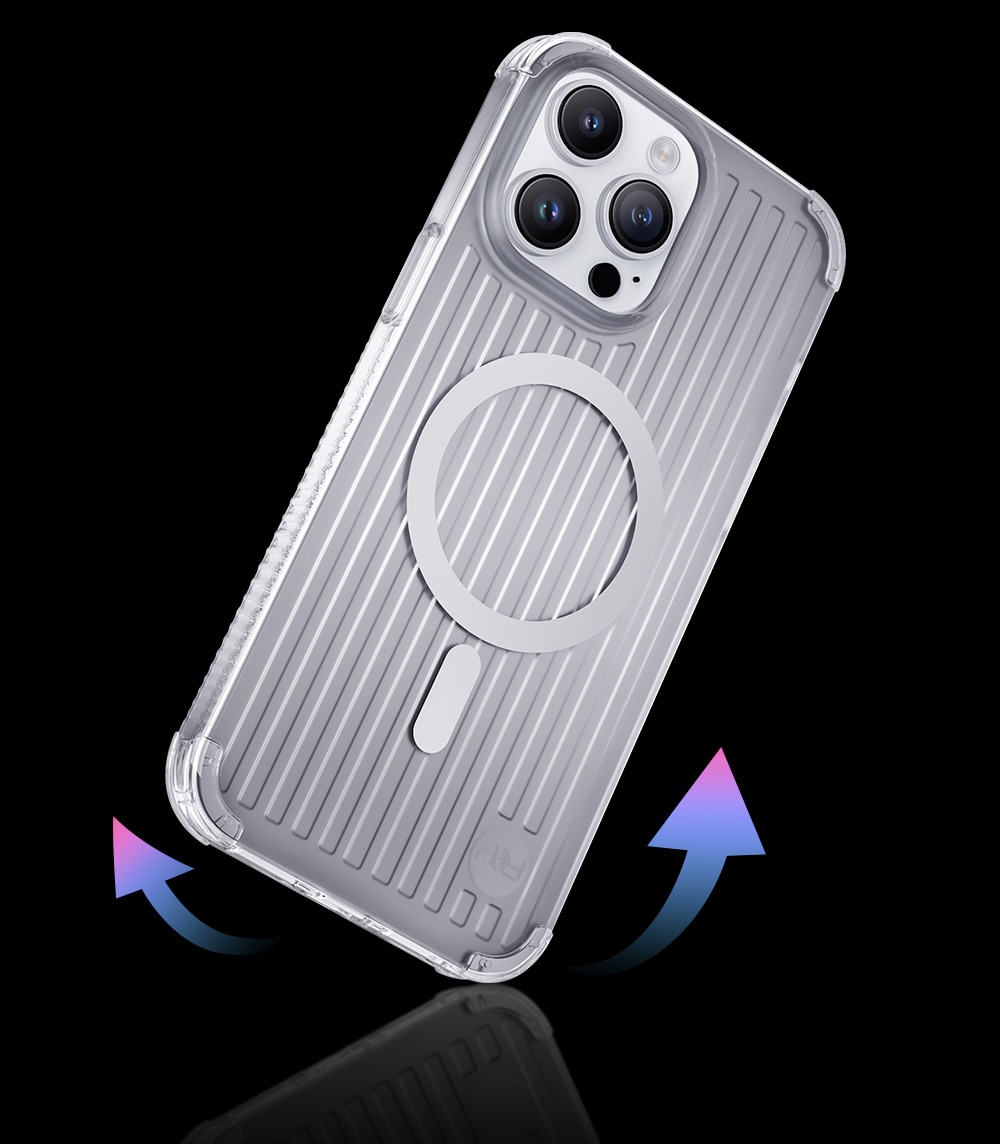 Kingxbar PQY Go Out -sarjan magneettinen kotelo iPhone 14 Plus MagSafe musta
