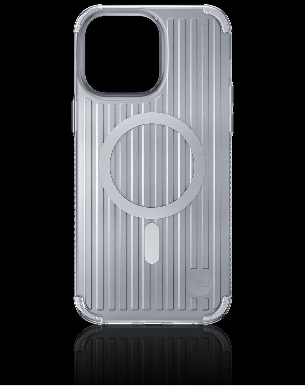 Kingxbar PQY Go Out -sarjan magneettinen kotelo iPhone 14 Plus MagSafe hopealle