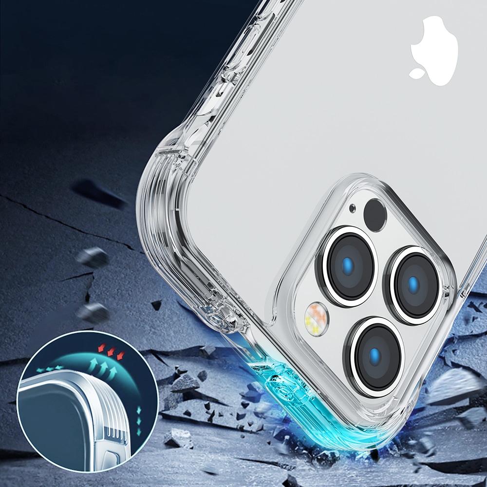 Joyroom Defender Sarja Kotelo Suojus iPhone 14 Plus panssaroitu koukku kansi jalusta kirkas