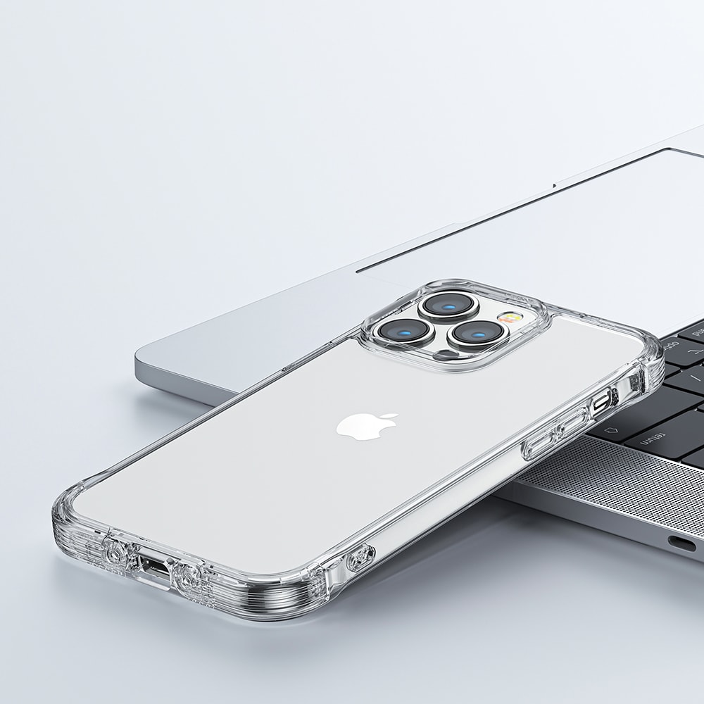 Joyroom Defender Sarja Kotelo Suojus iPhone 14 Plus panssaroitu koukku kansi jalusta kirkas
