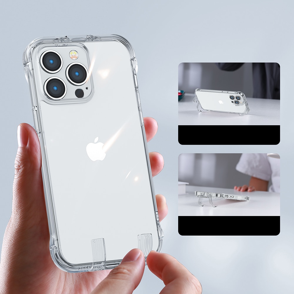 Joyroom Defender kotelo suojus iPhone 14 Pro Max panssaroitu koukku kirkas (JR-14H4)