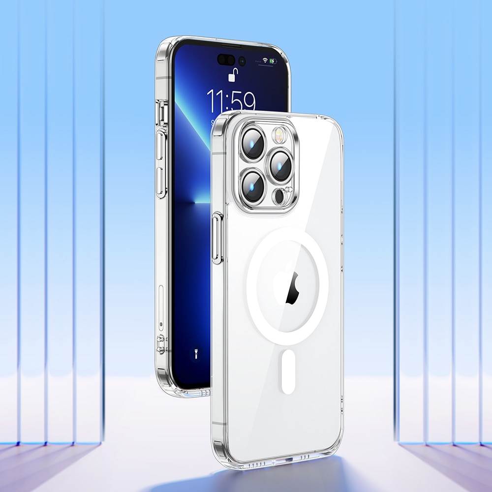 Joyroom 14D Magneettinen kotelo iPhone 14 Plus MagSafe läpinäkyvä (JR-14D7)