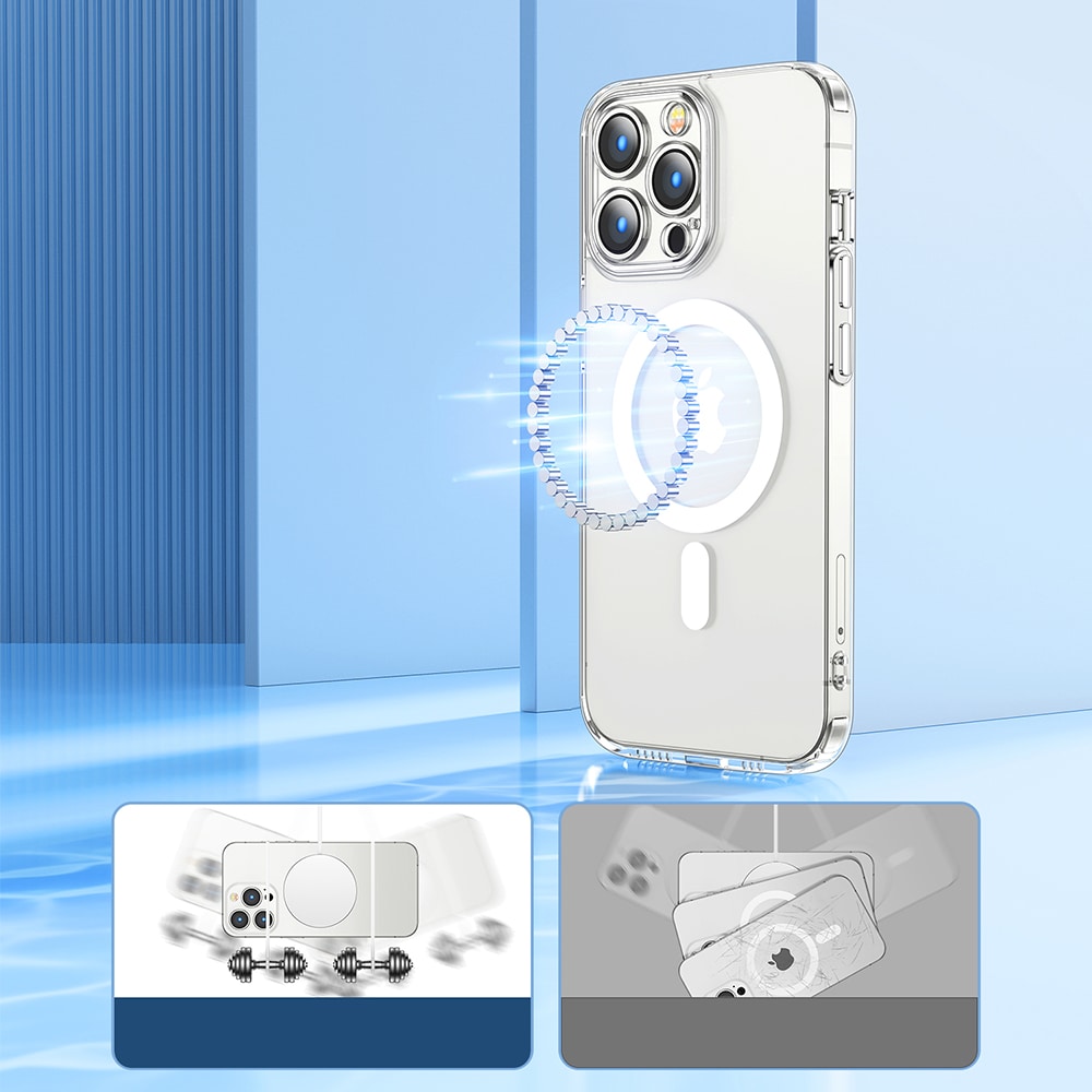 Joyroom 14D Magneettinen kotelo iPhone 14 Plus MagSafe läpinäkyvä (JR-14D7)