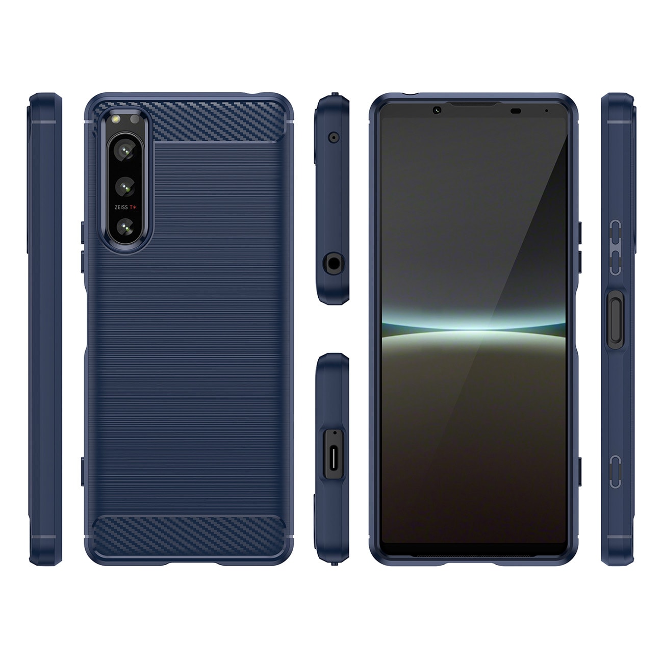 Thunder Case tapauksessa Realme C35 silikoni panssari tapauksessa musta