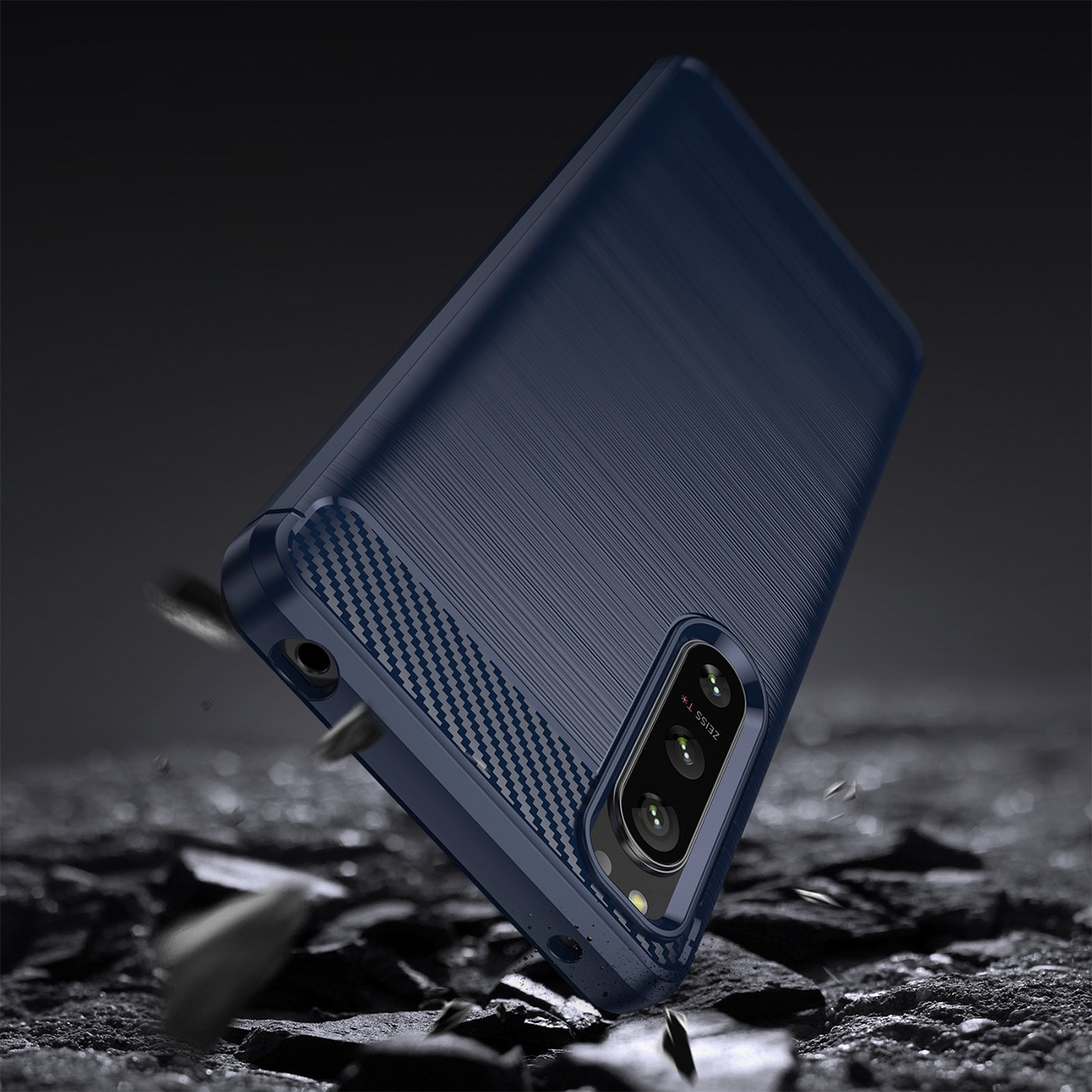 Thunder Case tapauksessa Realme C35 silikoni panssari tapauksessa musta